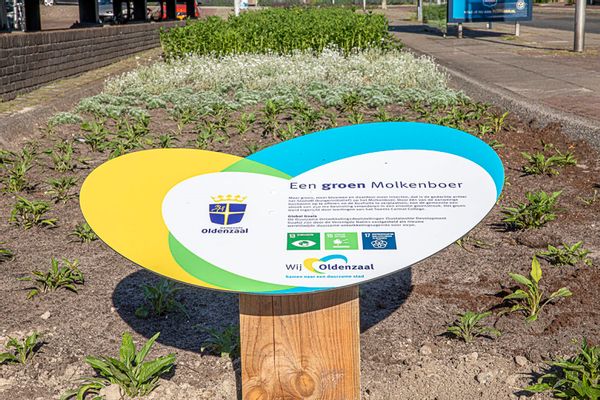 De voormalige busbaan in Oldenzaal