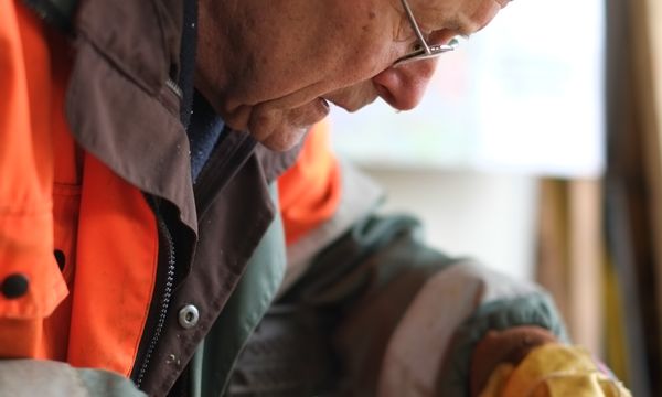 Cor Hanekamp in zijn depot